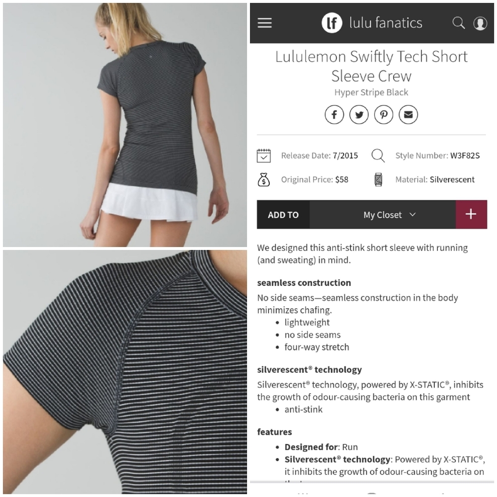 Lululemon Swiftly Tech Hyper Stripe Black Shirt Sold!!! - Picture 2 of 12
